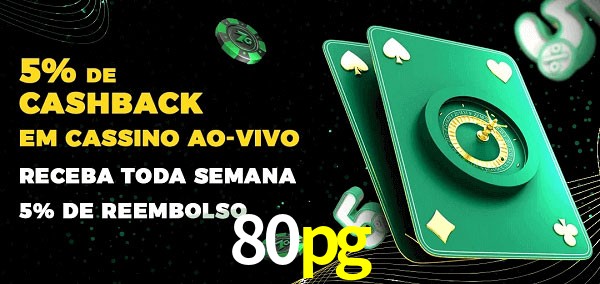 Promoções do cassino ao Vivo 80pg